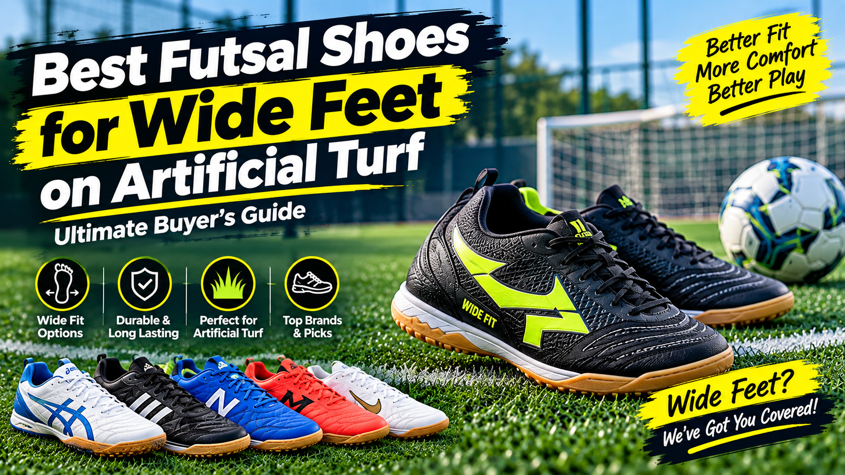 Best Futsal Shoes for Wide Feet on Artificial Turf 2027